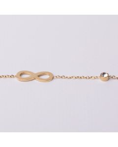 Bracelet infini 1 strass