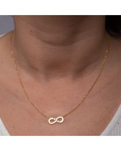 Collier infini 4 strass