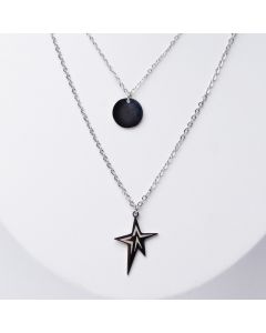 Collier star double rangs