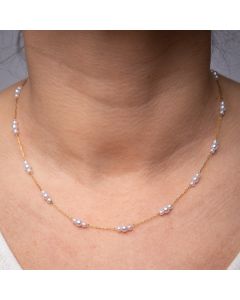 Collier trios de perles